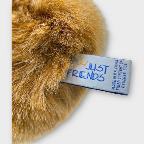 Vintage 1993 Just Friends Fluffy Brown Puppy Dog Plush Big Nose Eyebrows Mouth - Picture 6 of 8